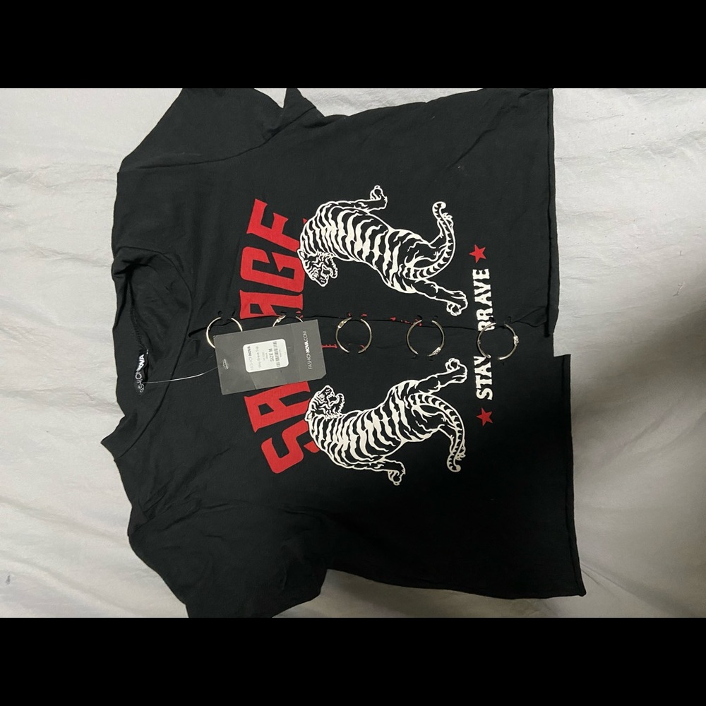 Fashion Nova “Stay Brave Top”